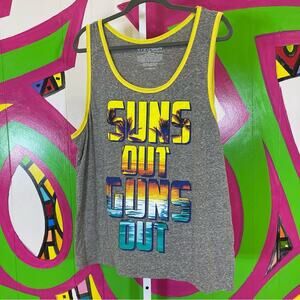 Fifth Sun, Suns Out Guns Out, Graphic Tank Top. Size XL. In excellent condition!